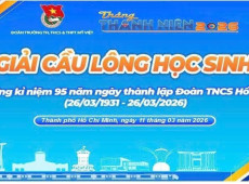GIẢI CẦU LÔNG HỌC SINH TRƯỜNG MỸ VIỆT – CHÀO MỪNG NGÀY 26/3
