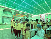 TRƯỜNG TH,THCS & THPT MỸ VIỆT TỔ CHỨC KHÁM SỨC KHỎE ĐỊNH KỲ CHO HỌC SINH NĂM HỌC 2025-2026